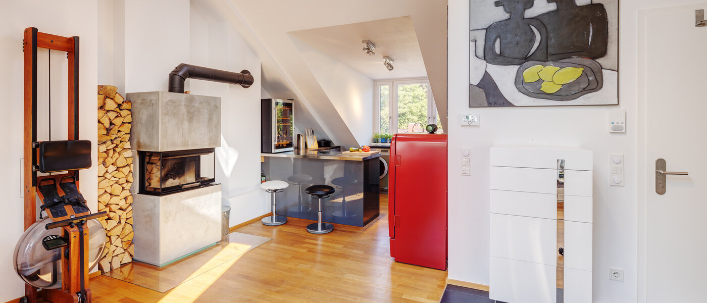 attico con terrazzo München Ramersdorf 06 zona living 13657