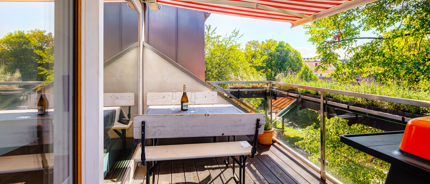 attico con terrazzo München Ramersdorf 01 terrazza sul tetto 13657