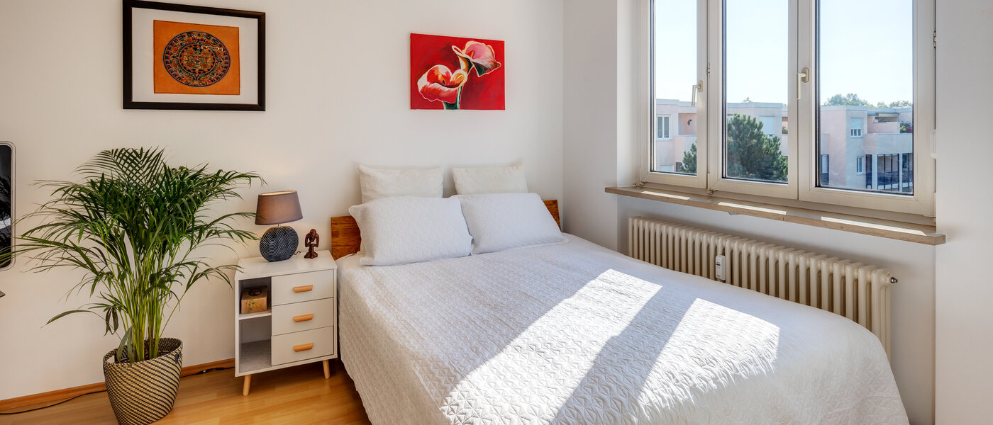 attico con terrazzo München Neuperlach 01 zona notte 13658