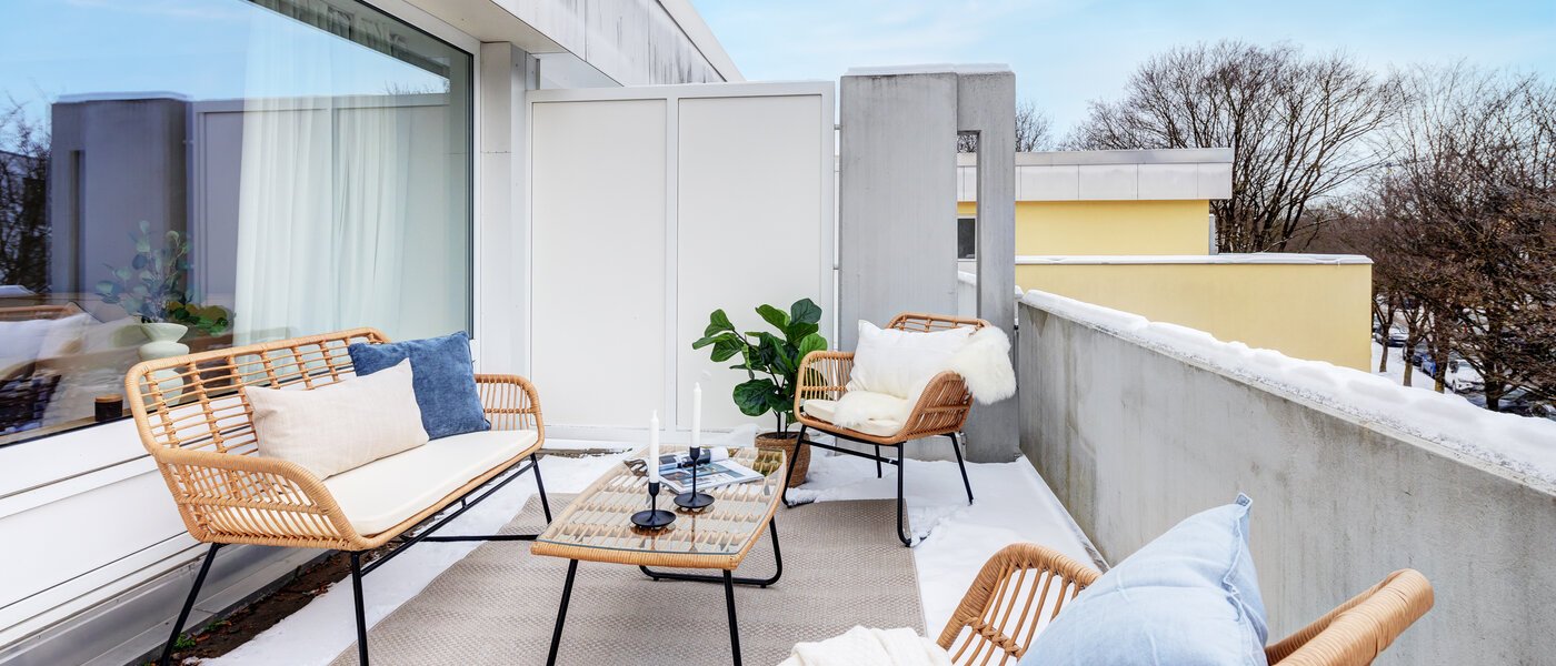 attico con terrazzo München Pasing 01 terrazza sul tetto 13685