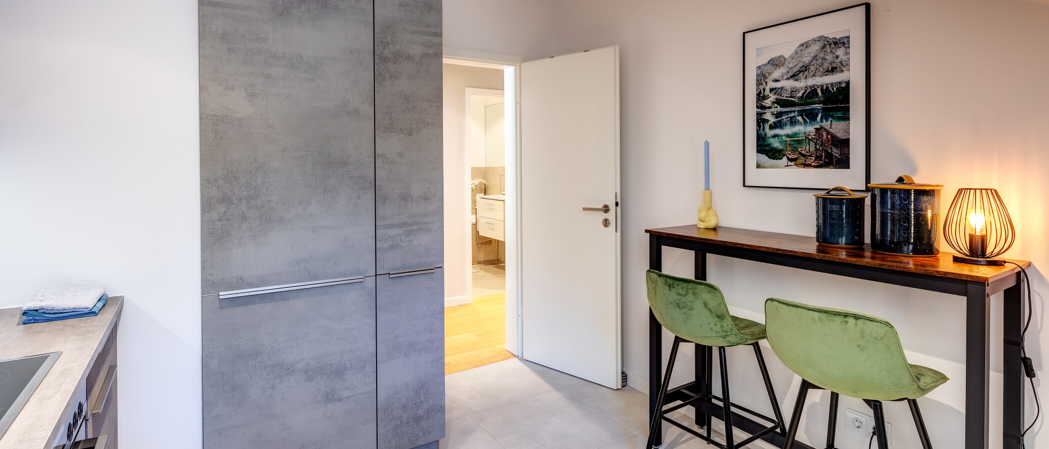 attico con terrazzo München Solln 03 cucina 13689