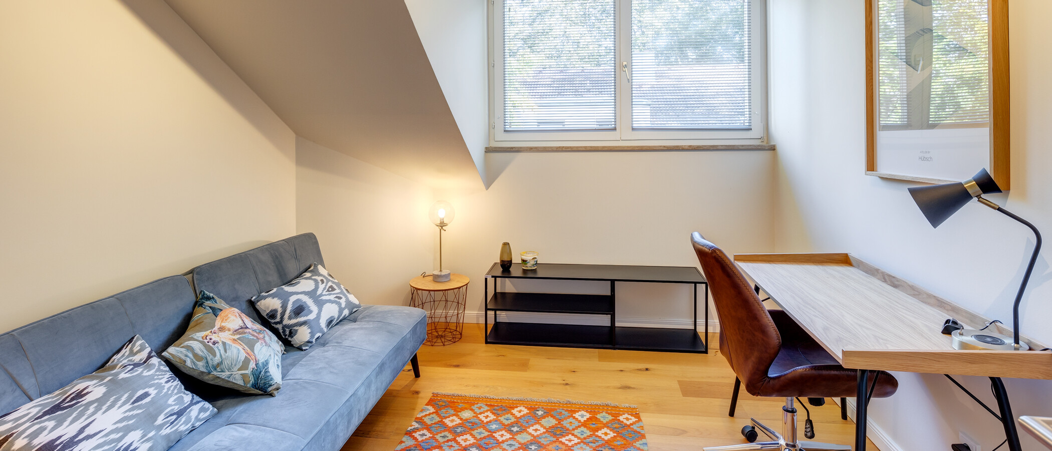 attico con terrazzo München Solln 01 Studio / Camera degli ospiti 13689