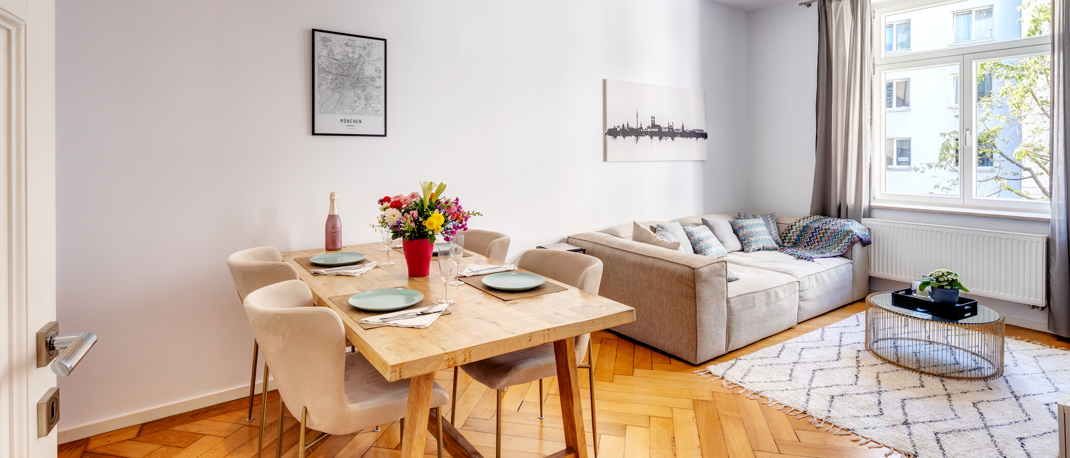 appartamento München Isarvorstadt 01 zona living 13699