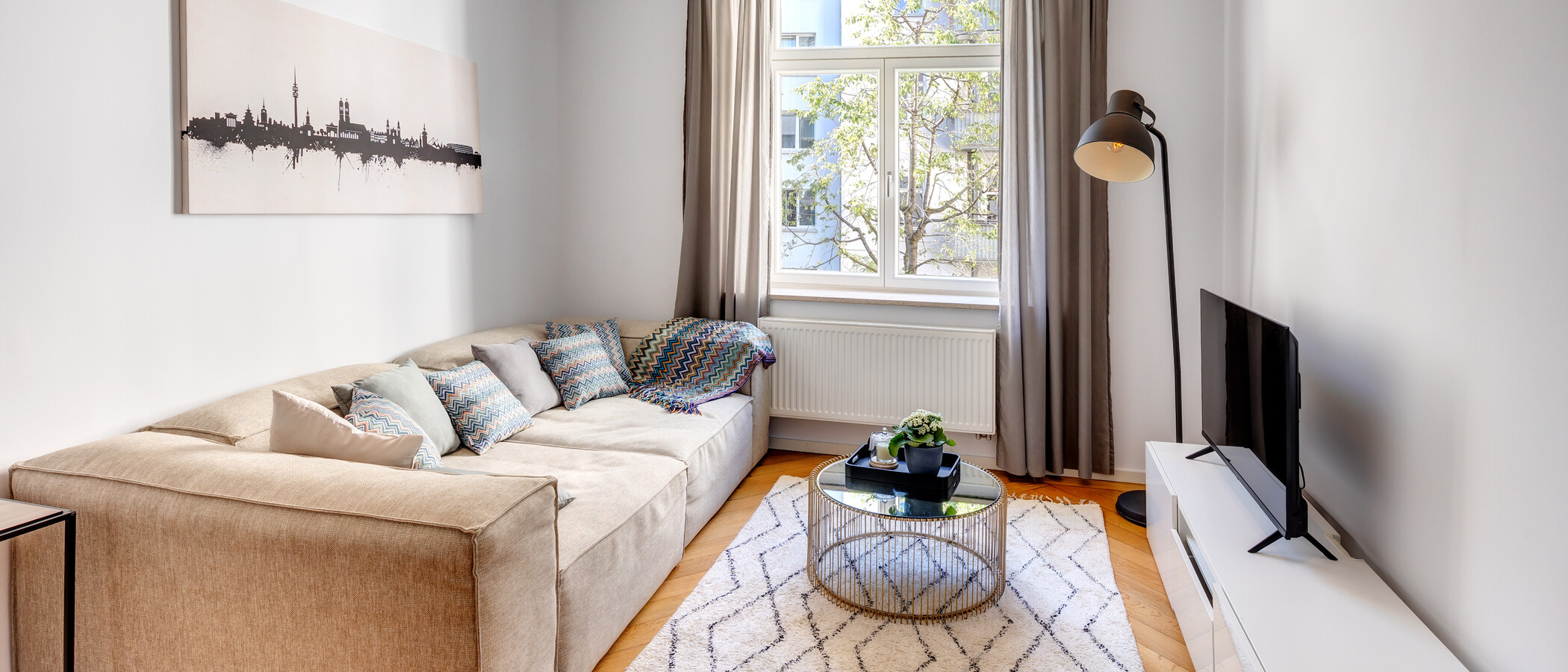 appartamento München Isarvorstadt 02 zona living 13699