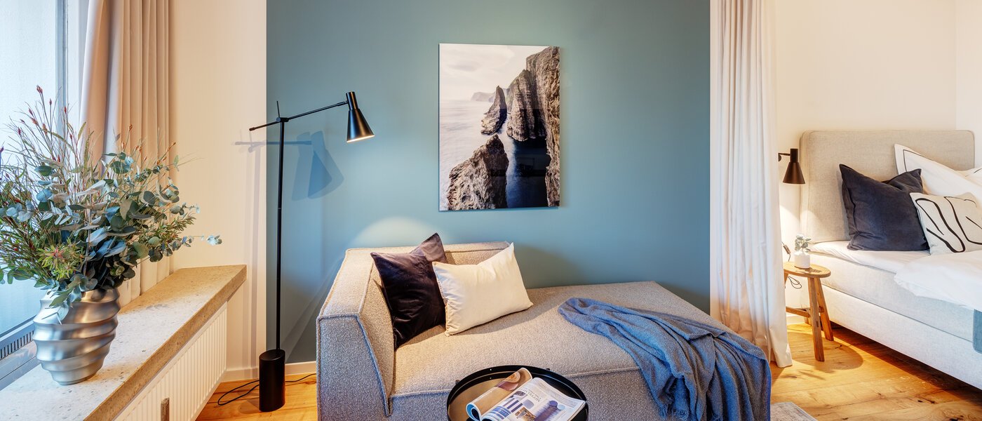 appartamento München Arabellapark 02 zona living 13725