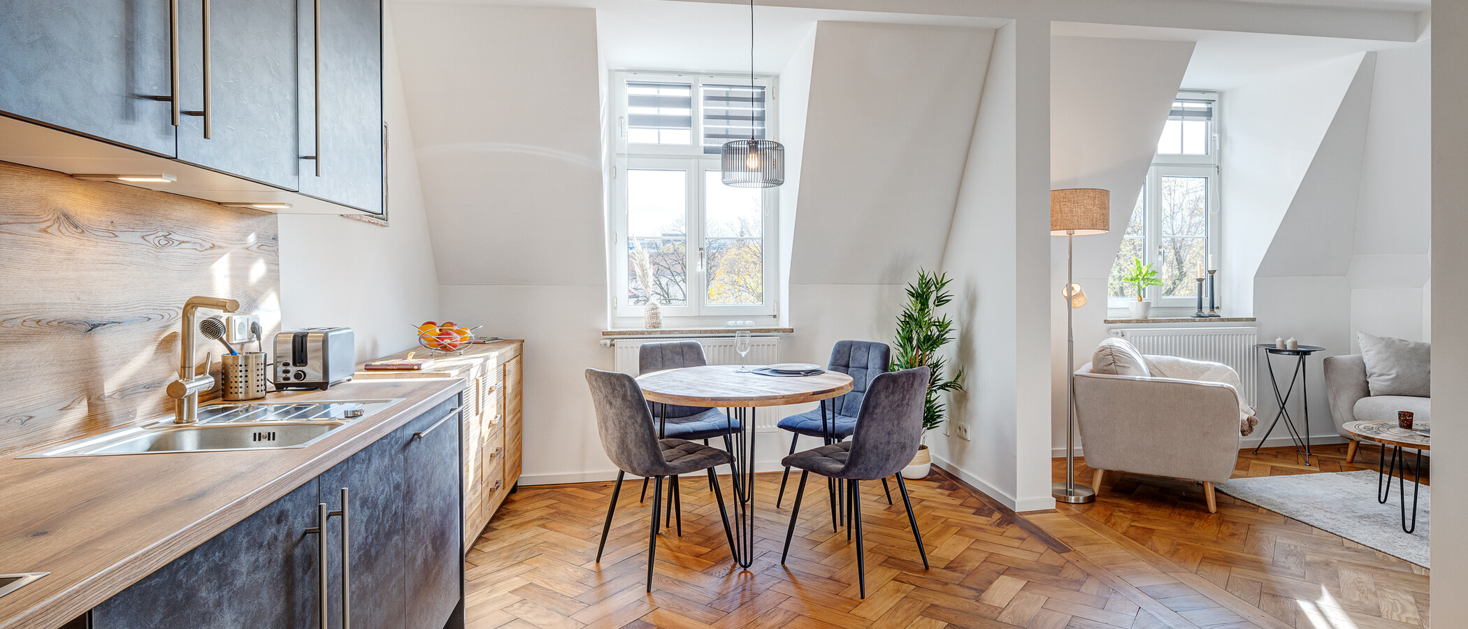 appartamento München Obersendling 03 cucina 13740