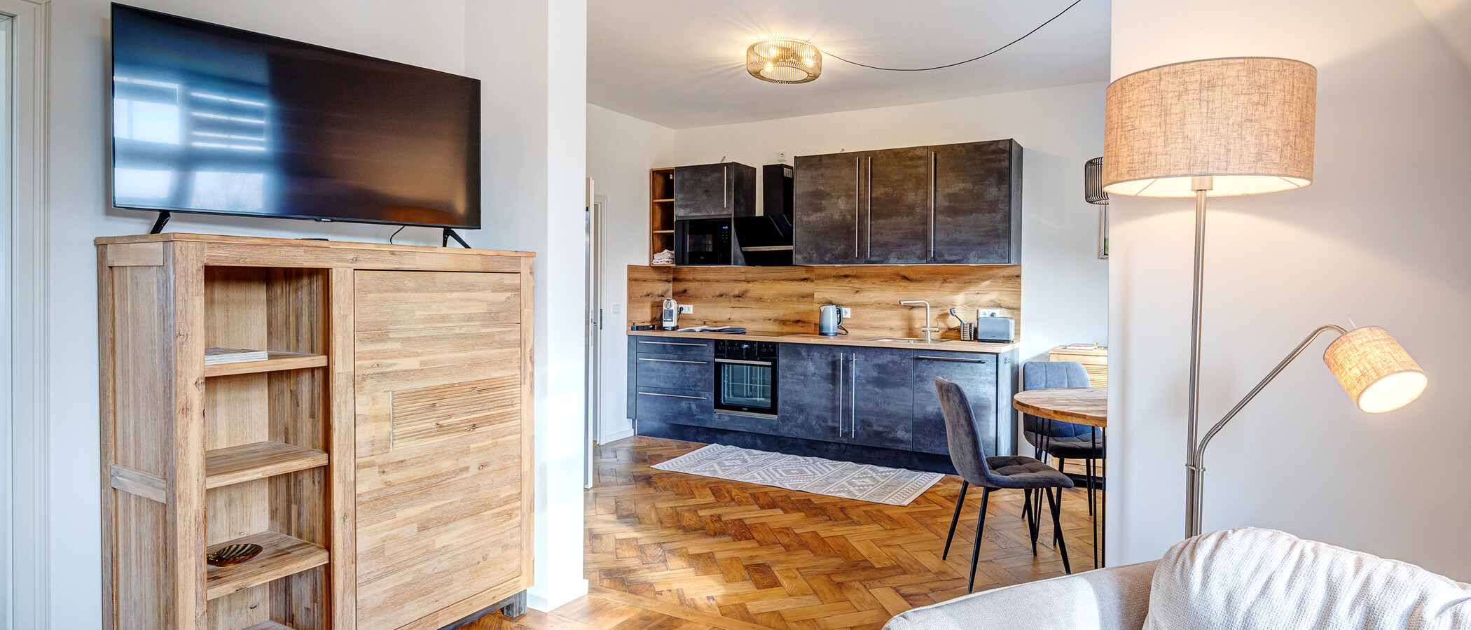 appartamento München Obersendling 03 zona living 13740