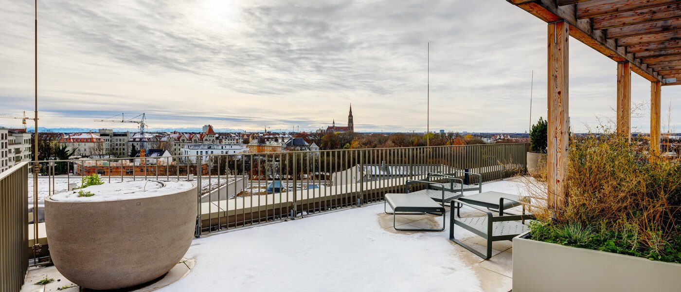 appartamento München Au-Haidhausen 02 terazzo condiviso 13751