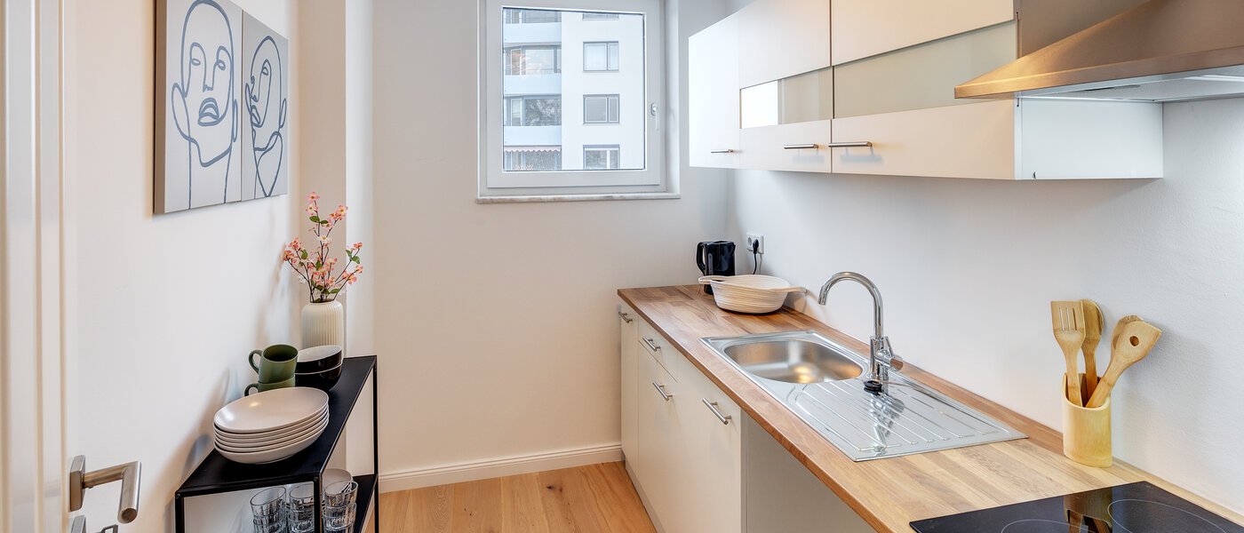 attico con terrazzo München Schwabing-West 01 cucina 13771