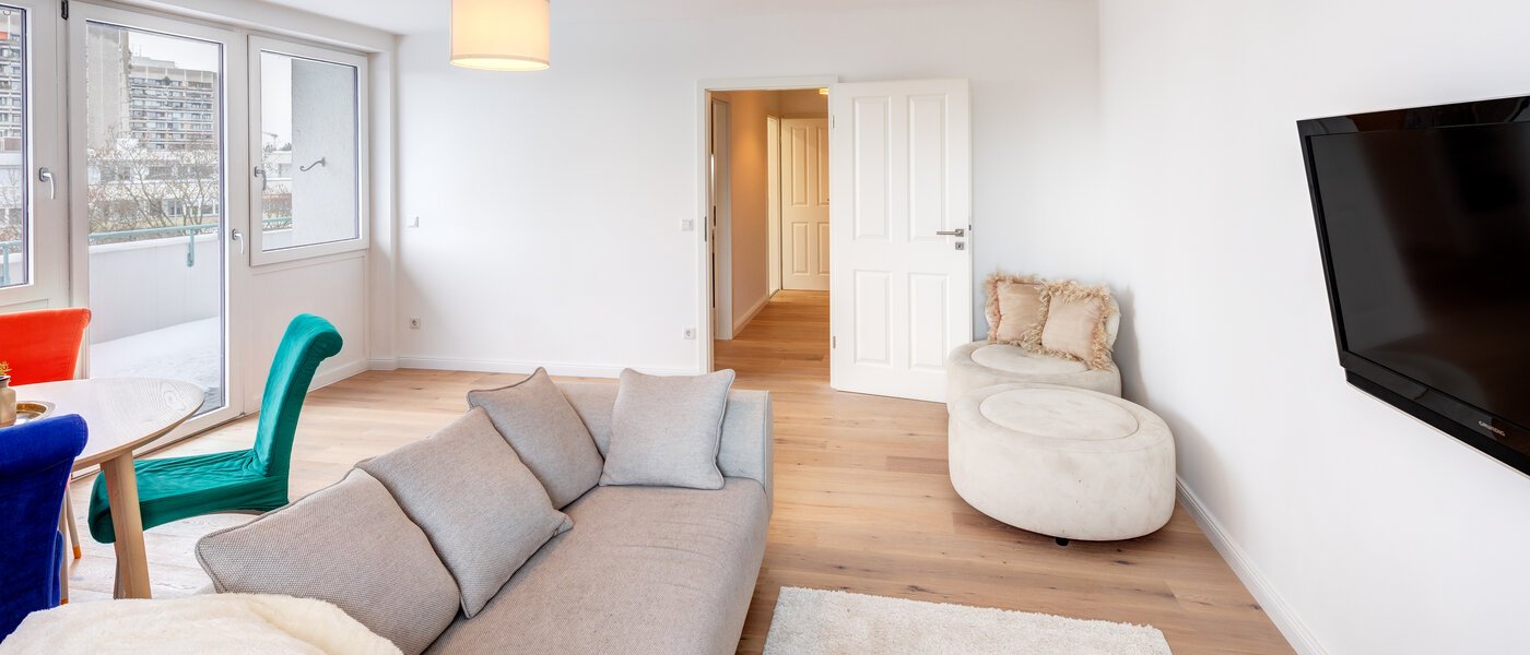 attico con terrazzo München Schwabing-West 04 zona living 13771