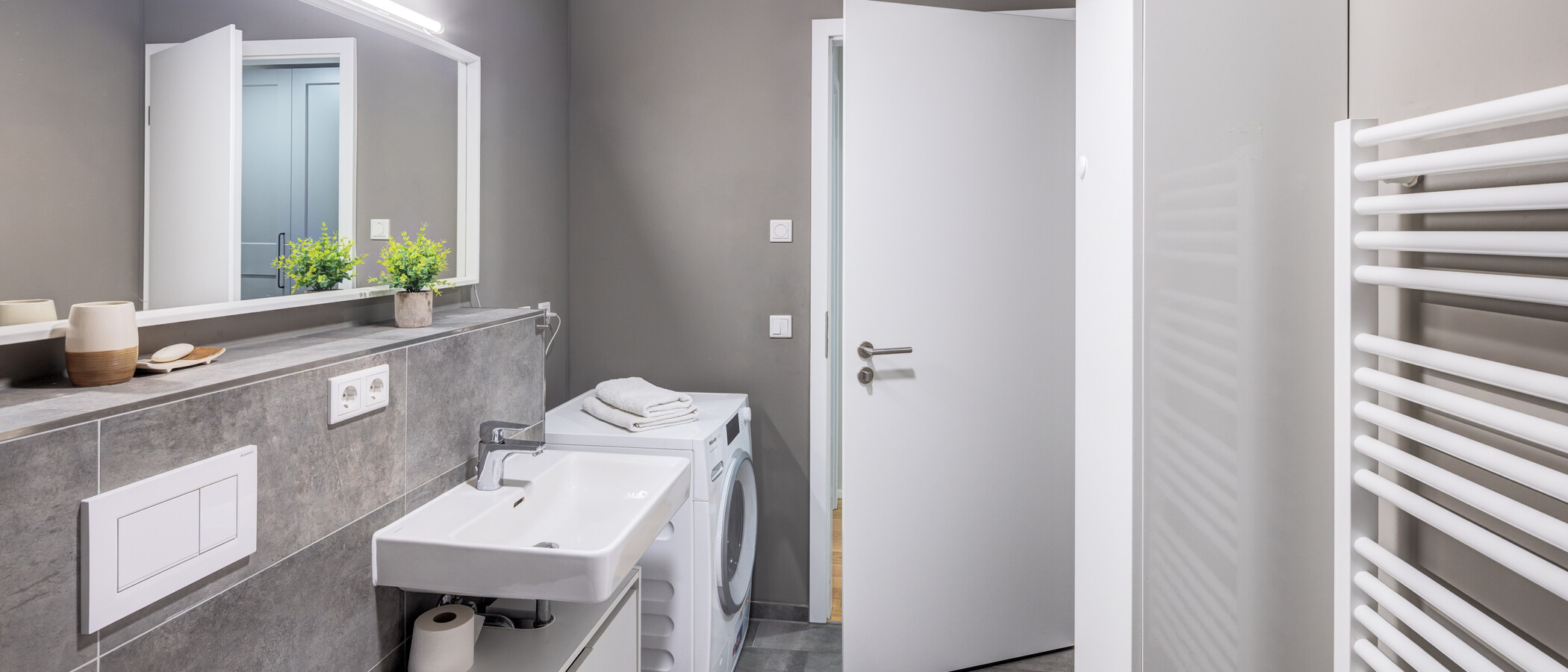 appartamento con giardino Neuried 02 bagno 13774