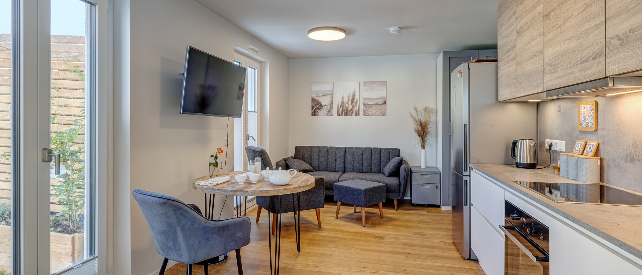 appartamento con giardino Neuried 01 zona living 13774