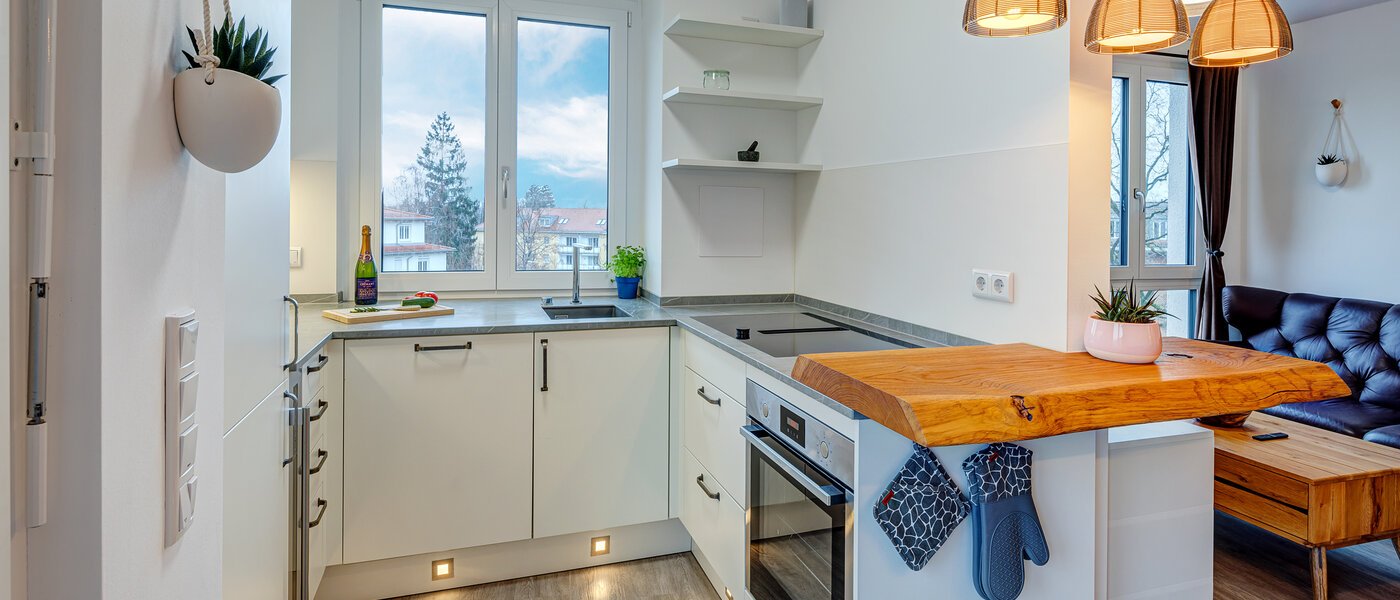 attico con terrazzo München Neuaubing 01 cucina 13783