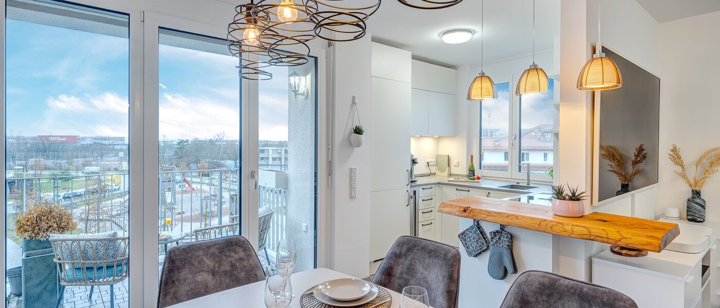 attico con terrazzo München Neuaubing 03 cucina 13783