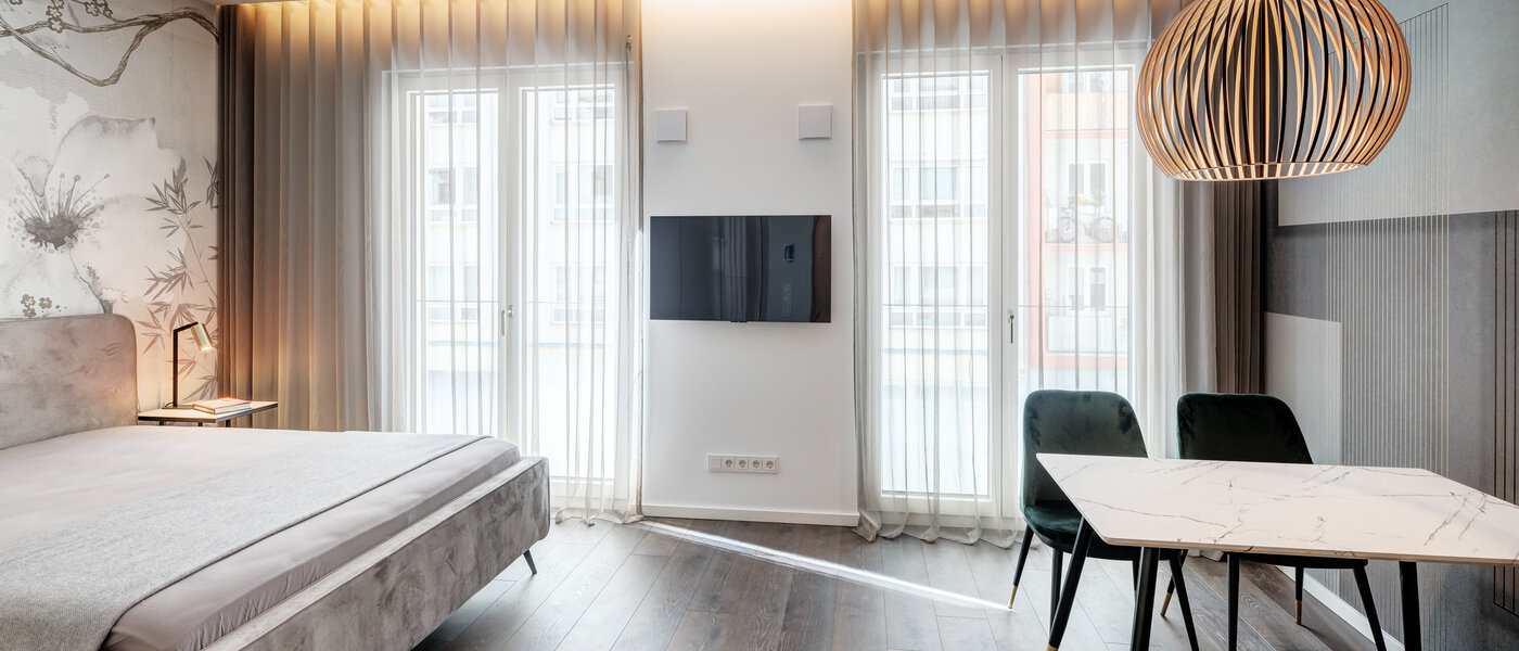 appartamento München Lehel 02 zona living 13792