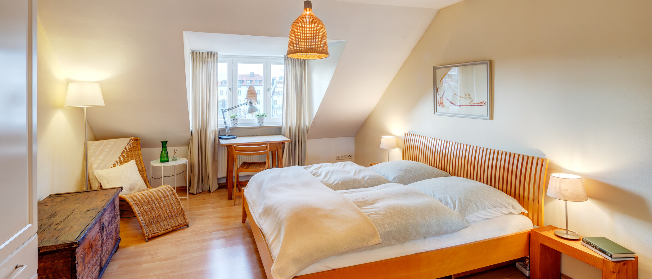 appartamento München Maxvorstadt 01 camera da letto 13801
