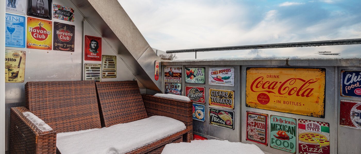 appartamento München Schwabing-Nord (zw. Leopoldstraße & Englischen Garten) 01 terrazza sul tetto 13809