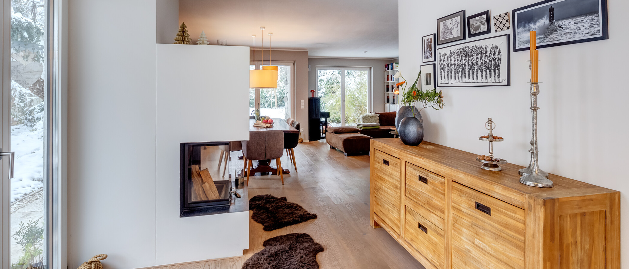casa a schiera München Solln 05 zona living 13810