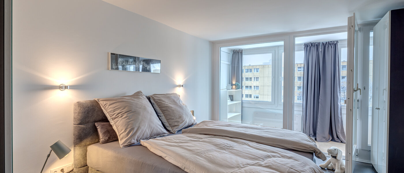 appartamento München Moosach 01 camera da letto 13811