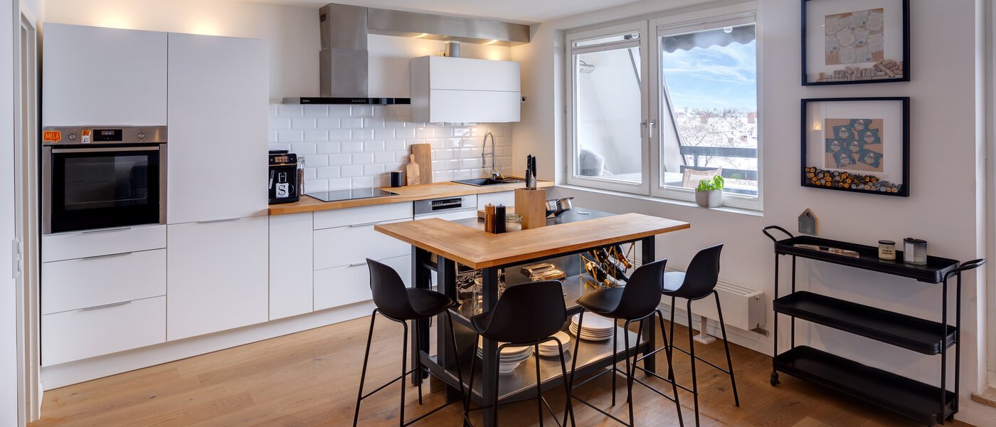attico con terrazzo München Obergiesing 01 cucina 13824