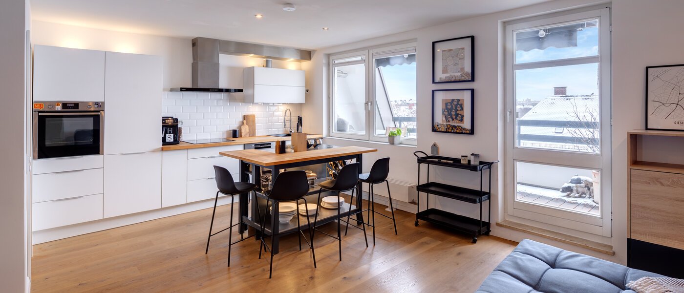 attico con terrazzo München Obergiesing 04 zona living 13824