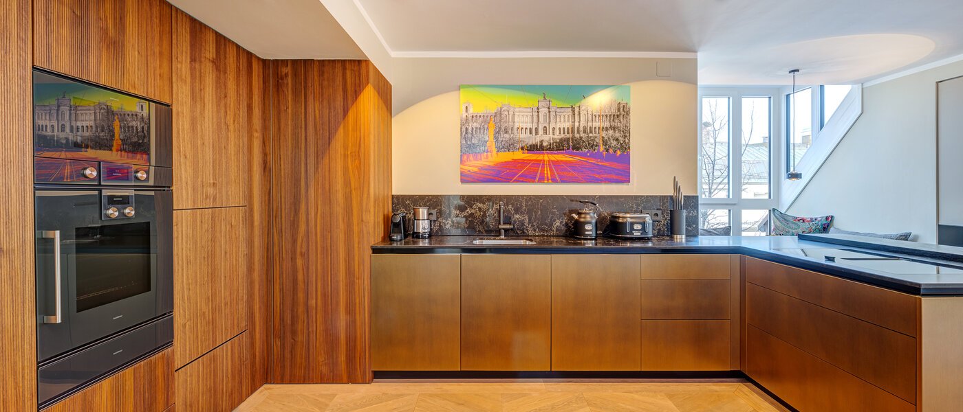 maisonnette con galleria München Altstadt 01 cucina 13841