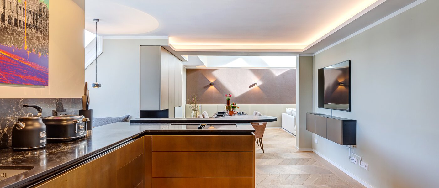 maisonnette con galleria München Altstadt 03 cucina 13841