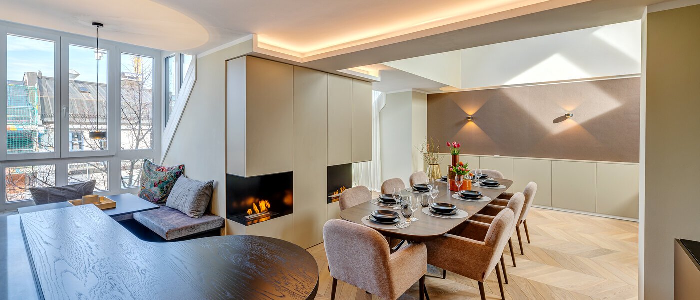 maisonnette con galleria München Altstadt 06 cucina 13841