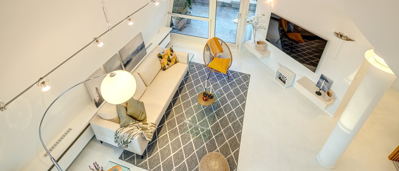 maisonnette con galleria München Bogenhausen 06 zona living 13849