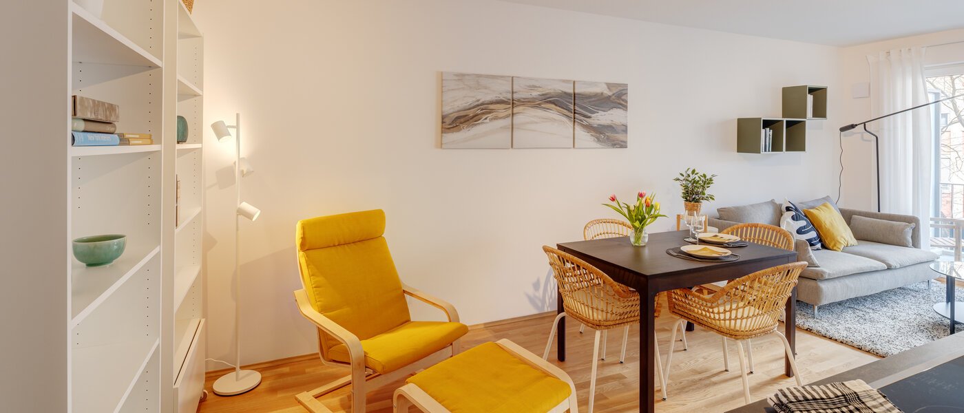 appartamento München Neuhausen 05 zona living 13855