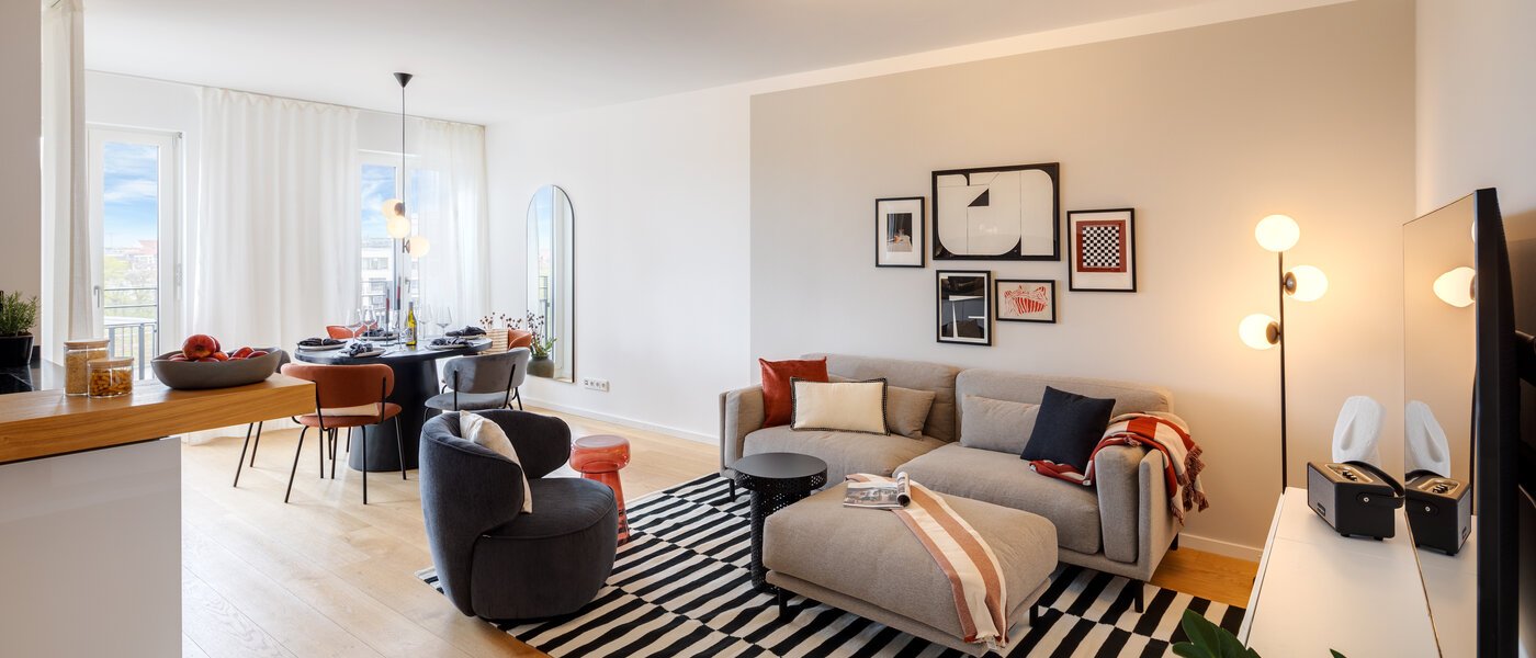 appartamento München Haidhausen 01 zona living 13881