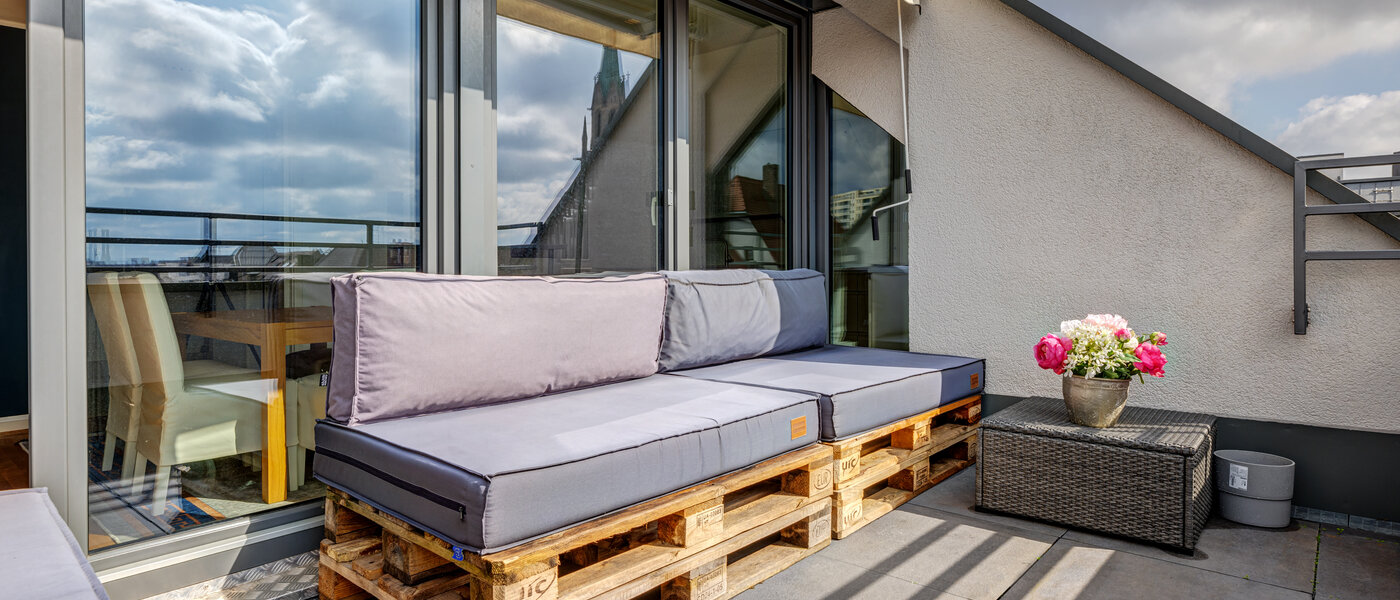 attico München Ludwigsvorstadt 03 terrazza sul tetto 13896