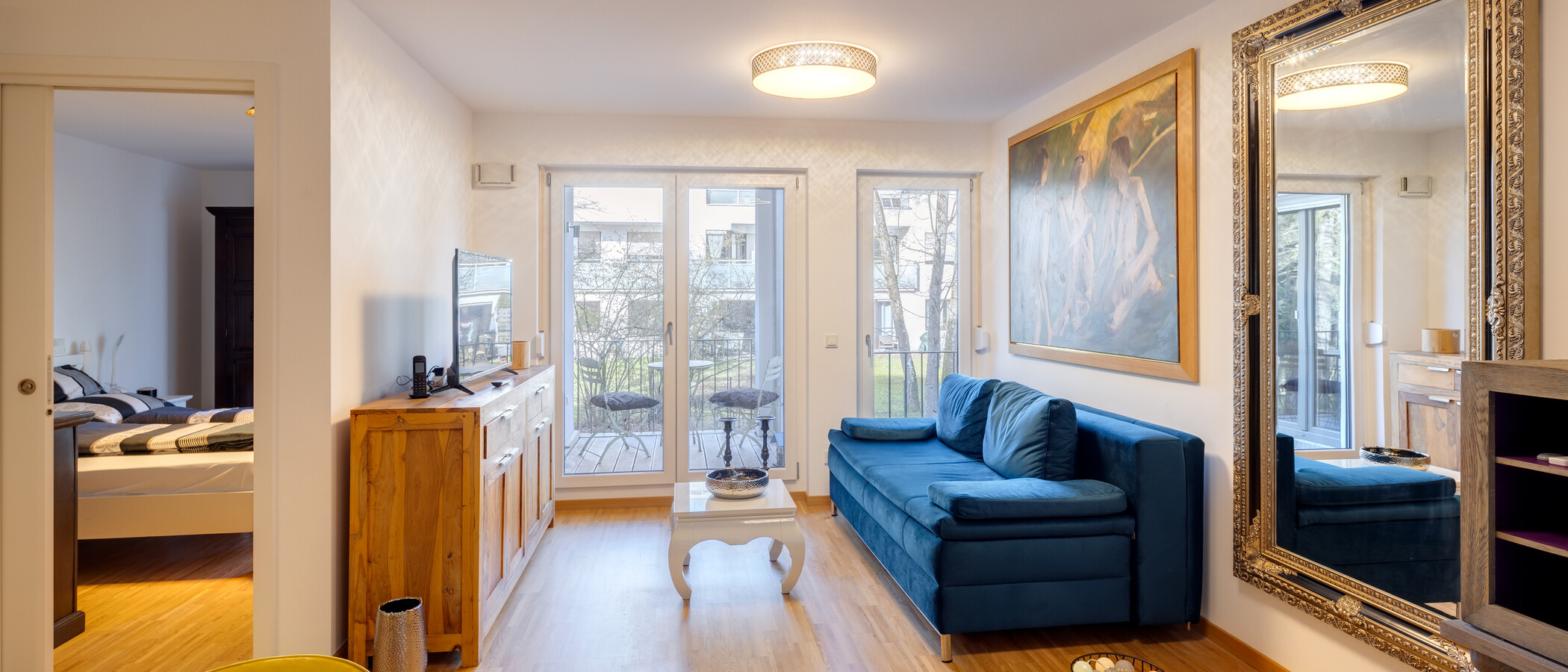 appartamento München Solln 02 zona living 13902