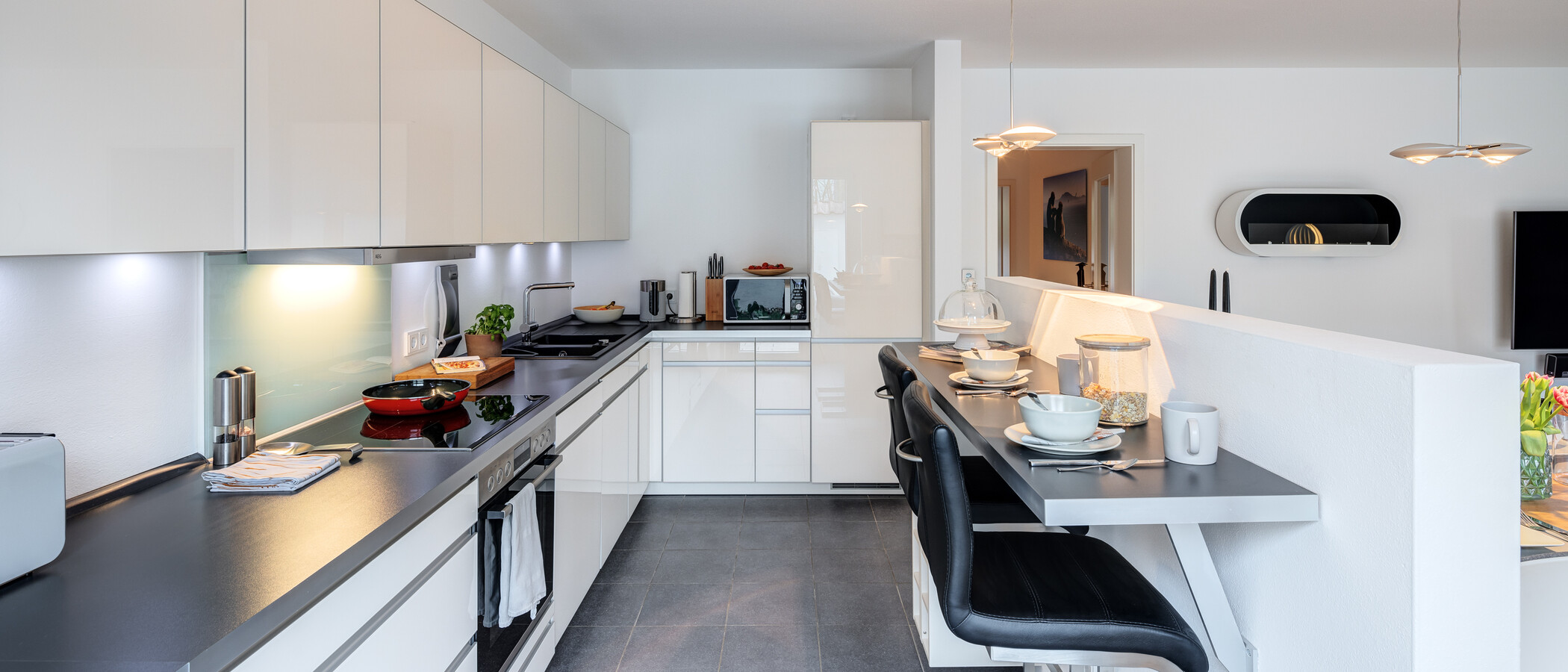 appartamento München Oberföhring 03 cucina 13909