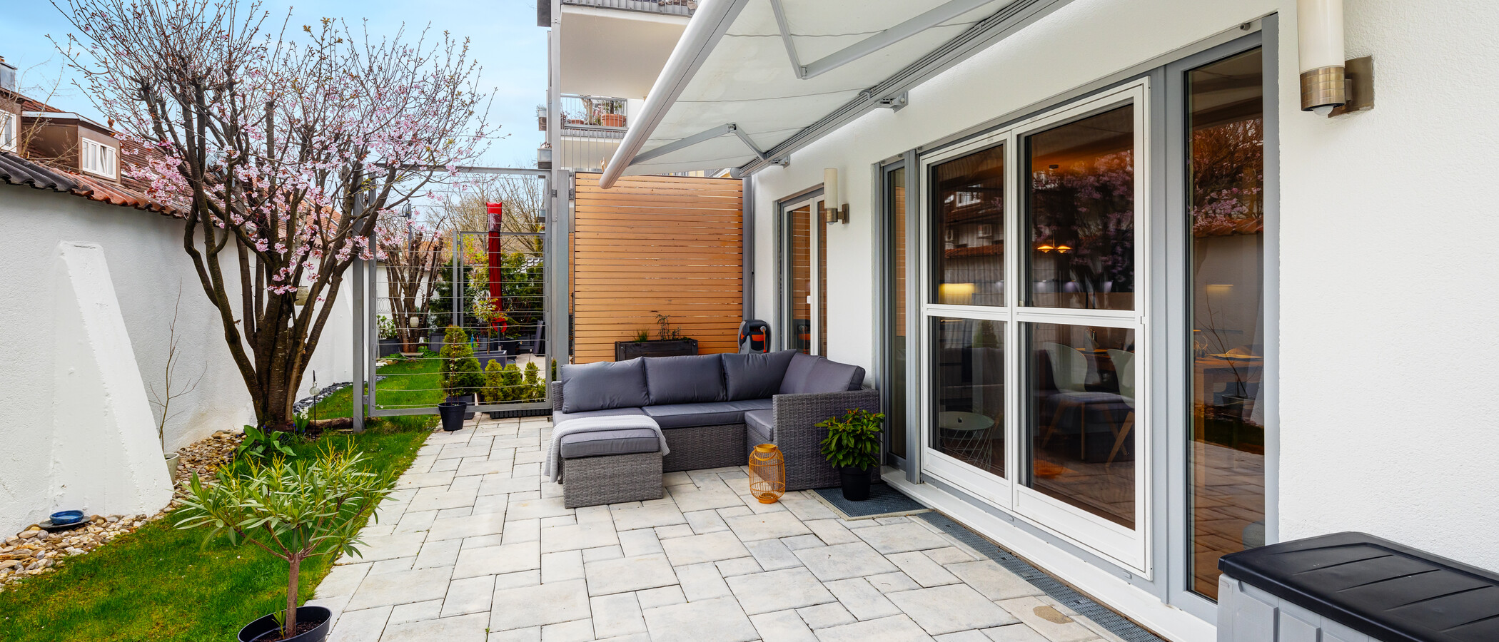 appartamento München Oberföhring 03 terrazza 13909