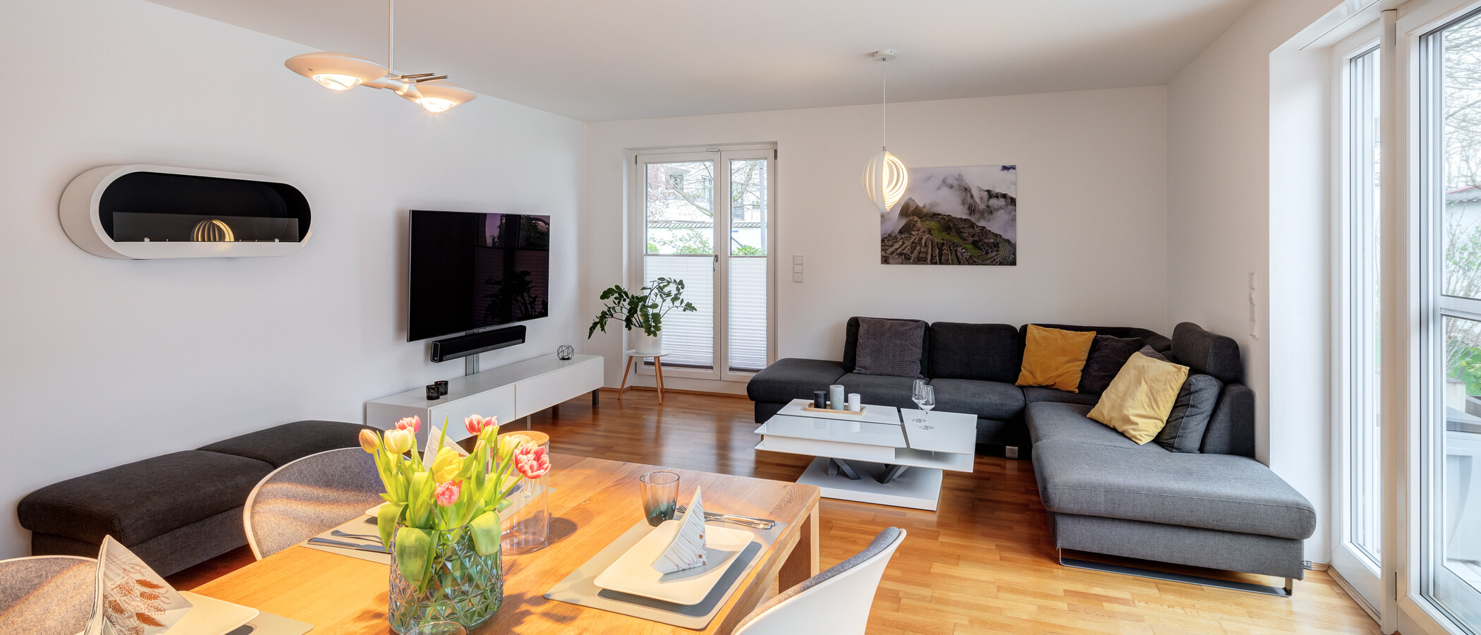appartamento München Oberföhring 01 zona living 13909