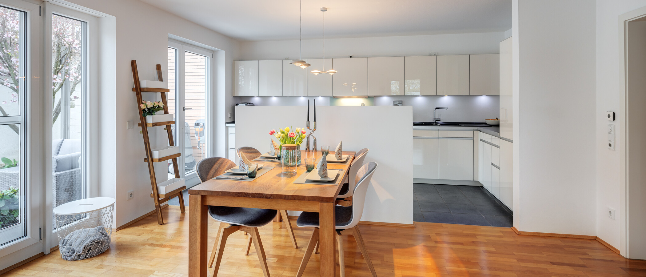 appartamento München Oberföhring 04 zona living 13909