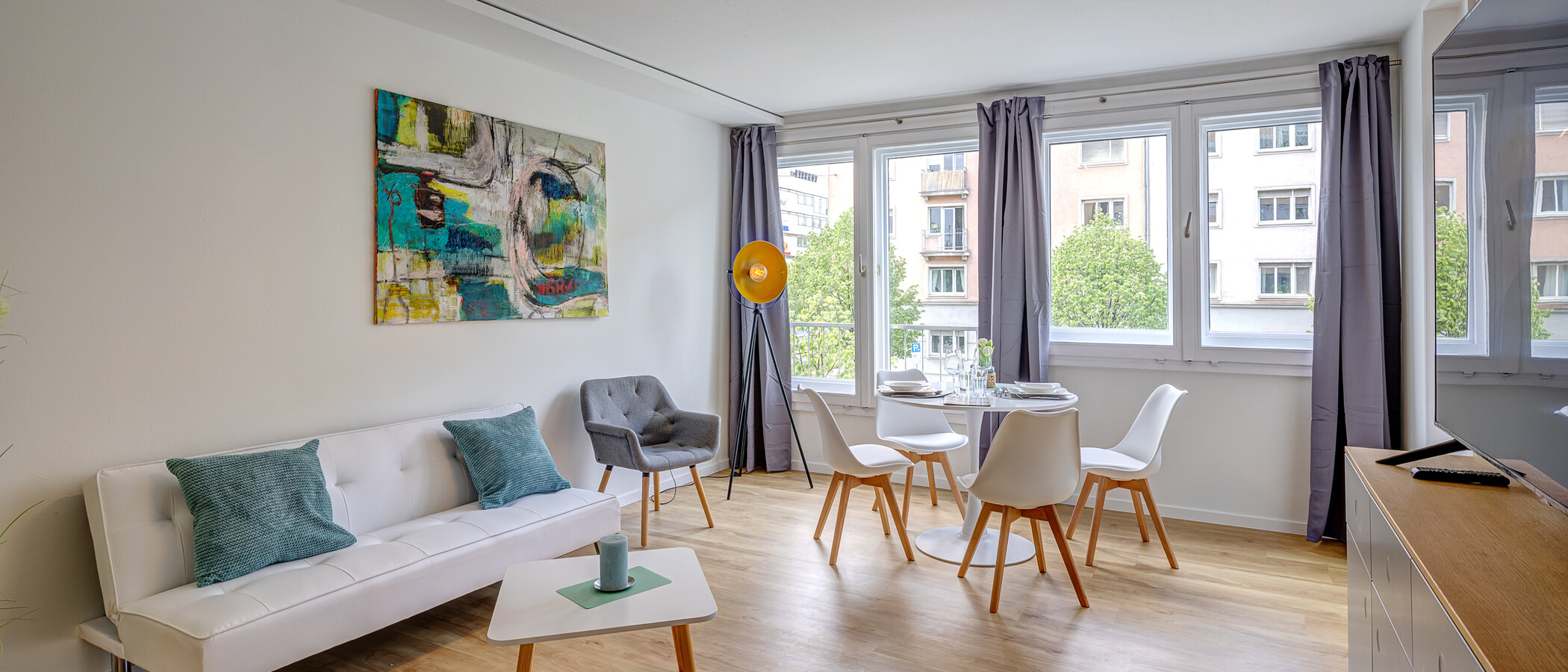 appartamento München Haidhausen 01 zona living 13929