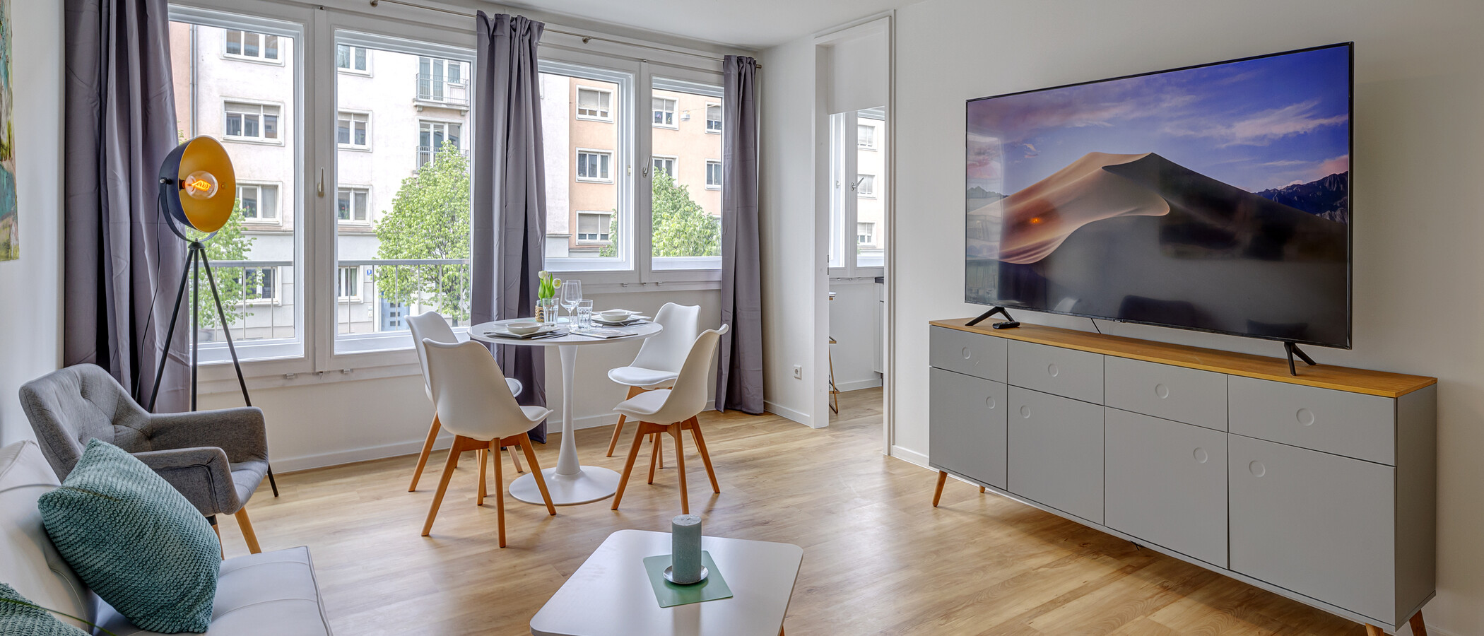 appartamento München Haidhausen 02 zona living 13929