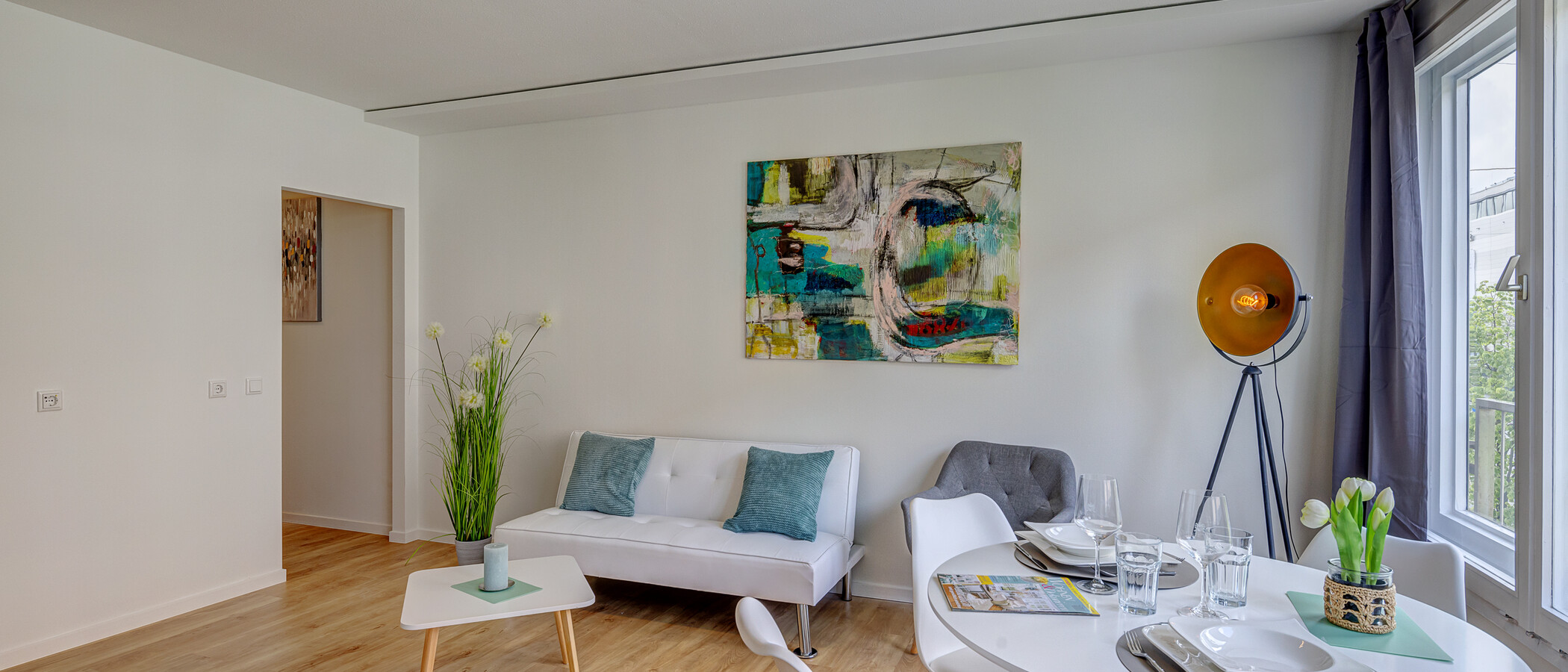 appartamento München Haidhausen 04 zona living 13929