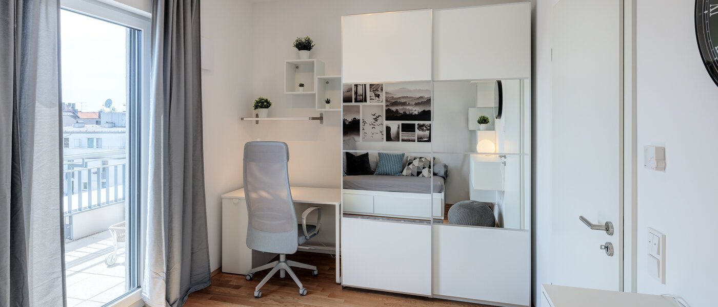 attico con terrazzo München Neuhausen 05 2° camera da letto 13934