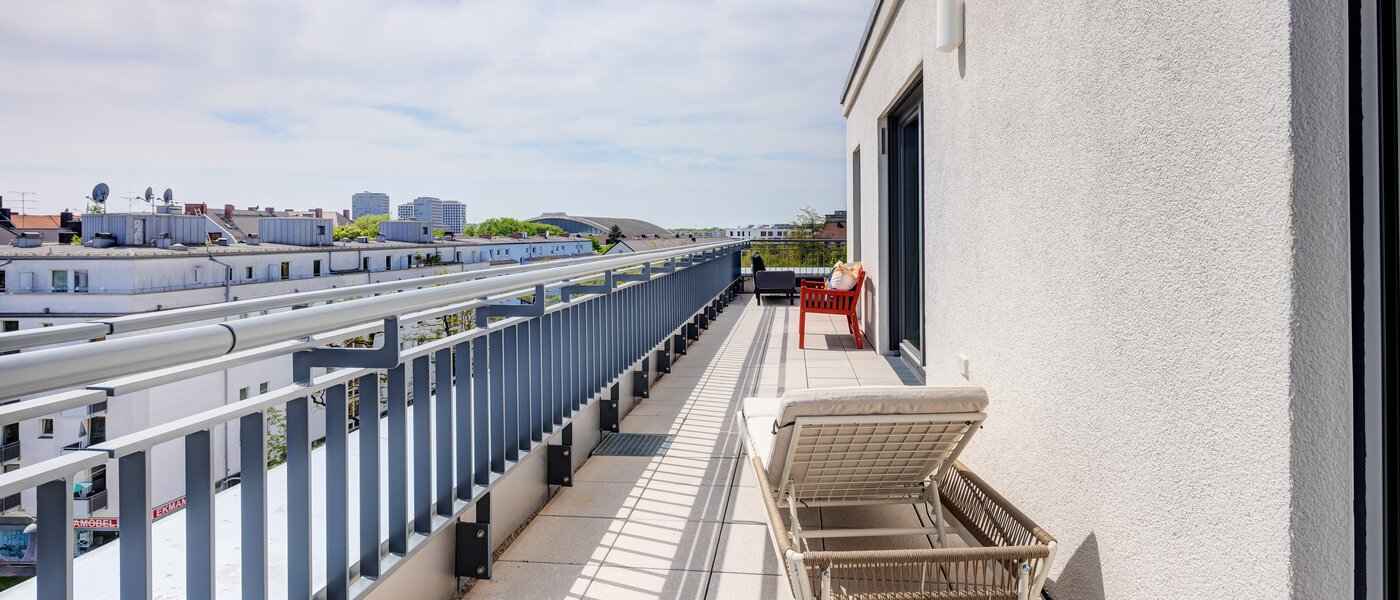 attico con terrazzo München Neuhausen 05 1° terrazza sul tetto 13934