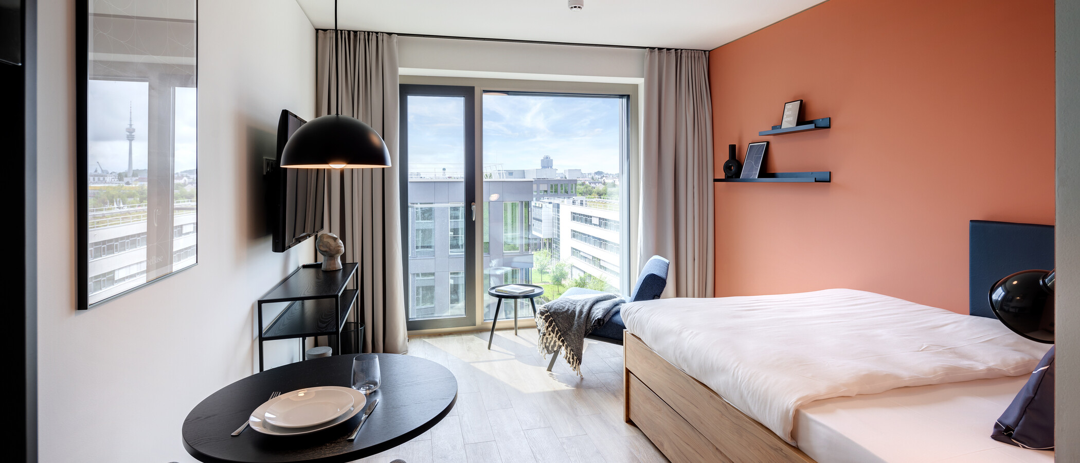 abitazione München Milbertshofen 01 zona living 13963