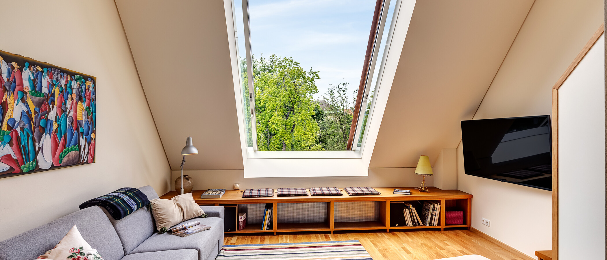 maisonnette con galleria München Glockenbachviertel 01 zona living 13995