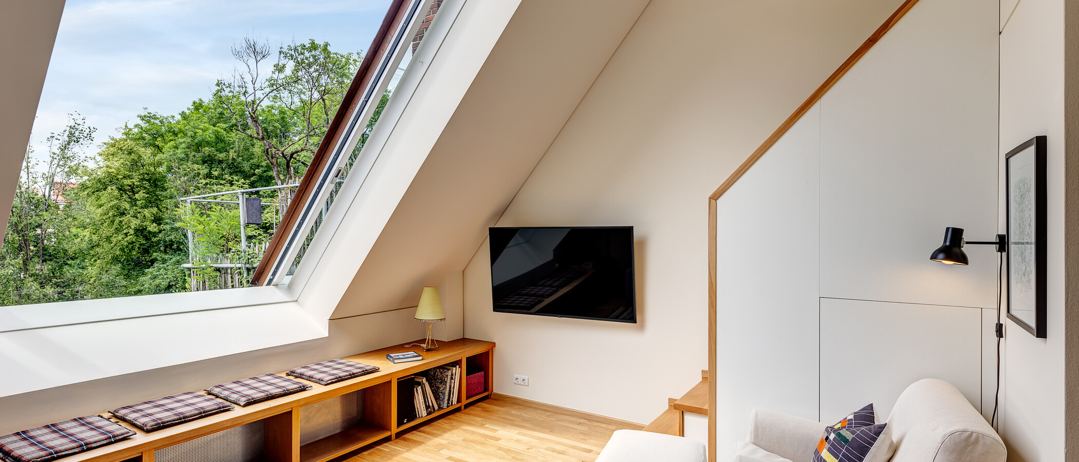 maisonnette con galleria München Glockenbachviertel 04 zona living 13995
