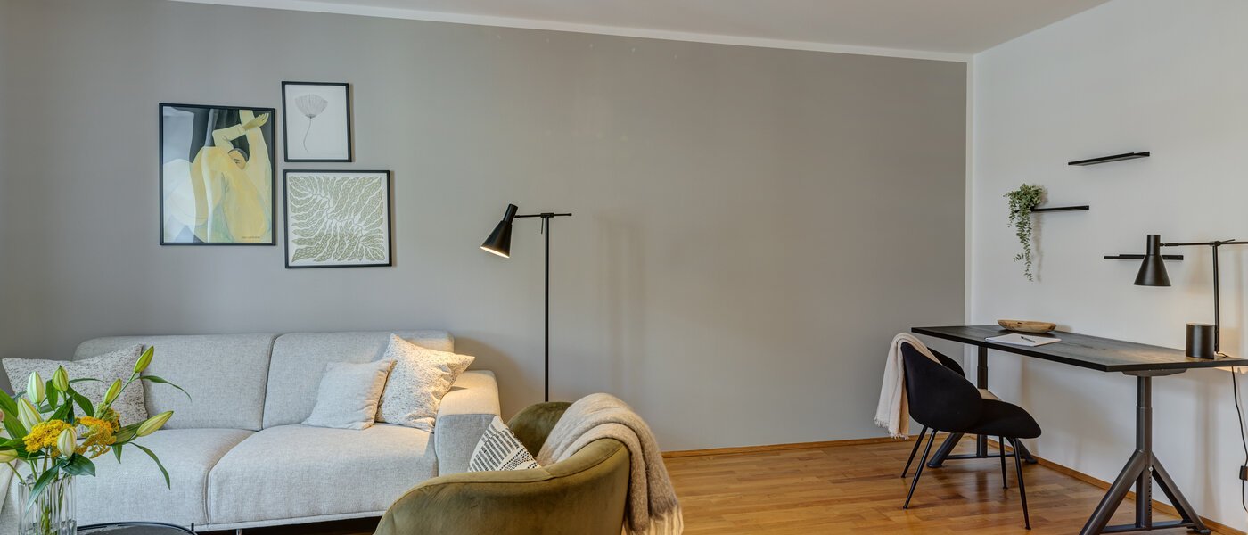 appartamento München Lehel 03 soggiorno 14023