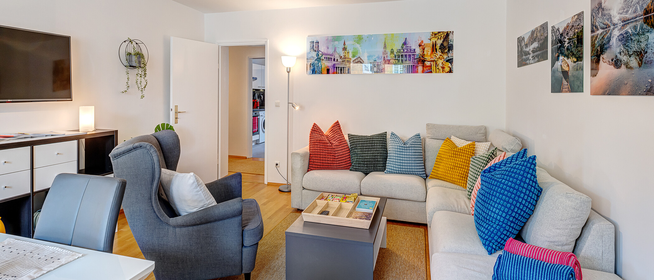 appartamento München Lehel 03 zona living 14040