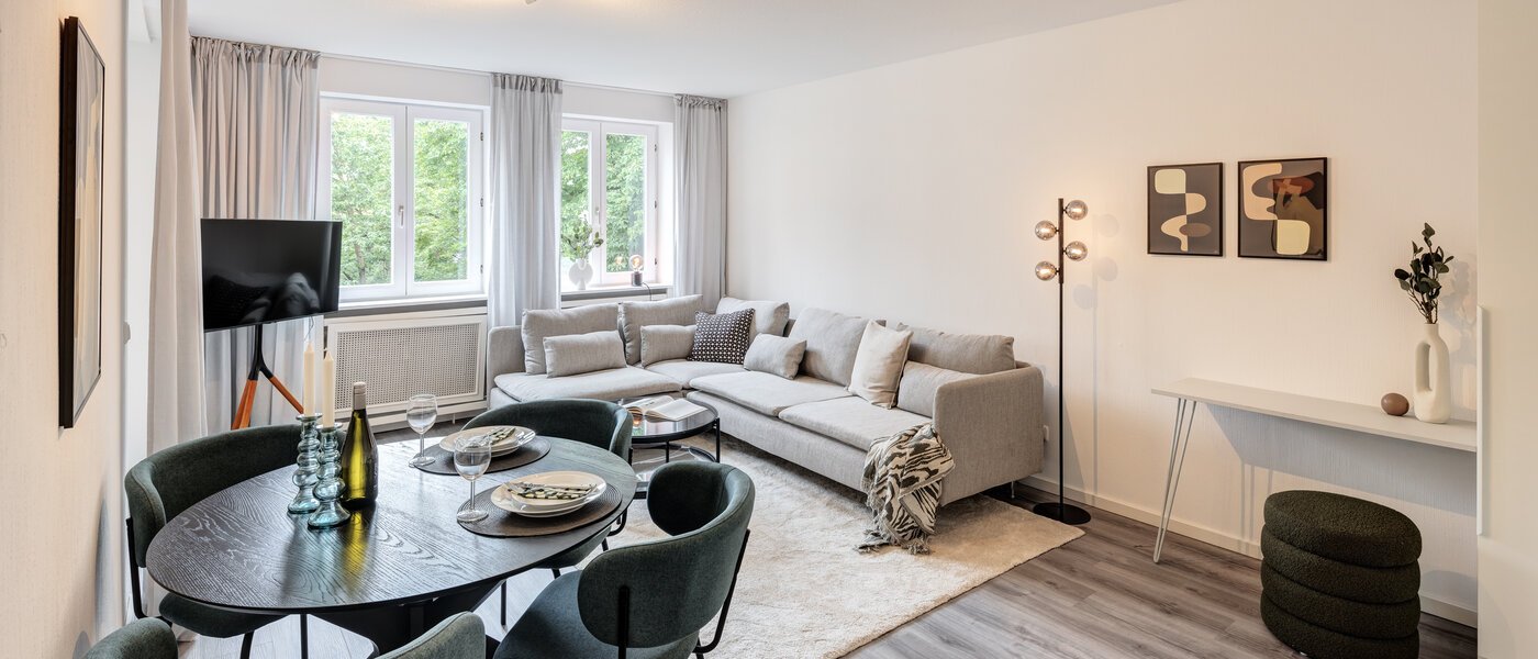 appartamento München Lehel 01 zona living 14051