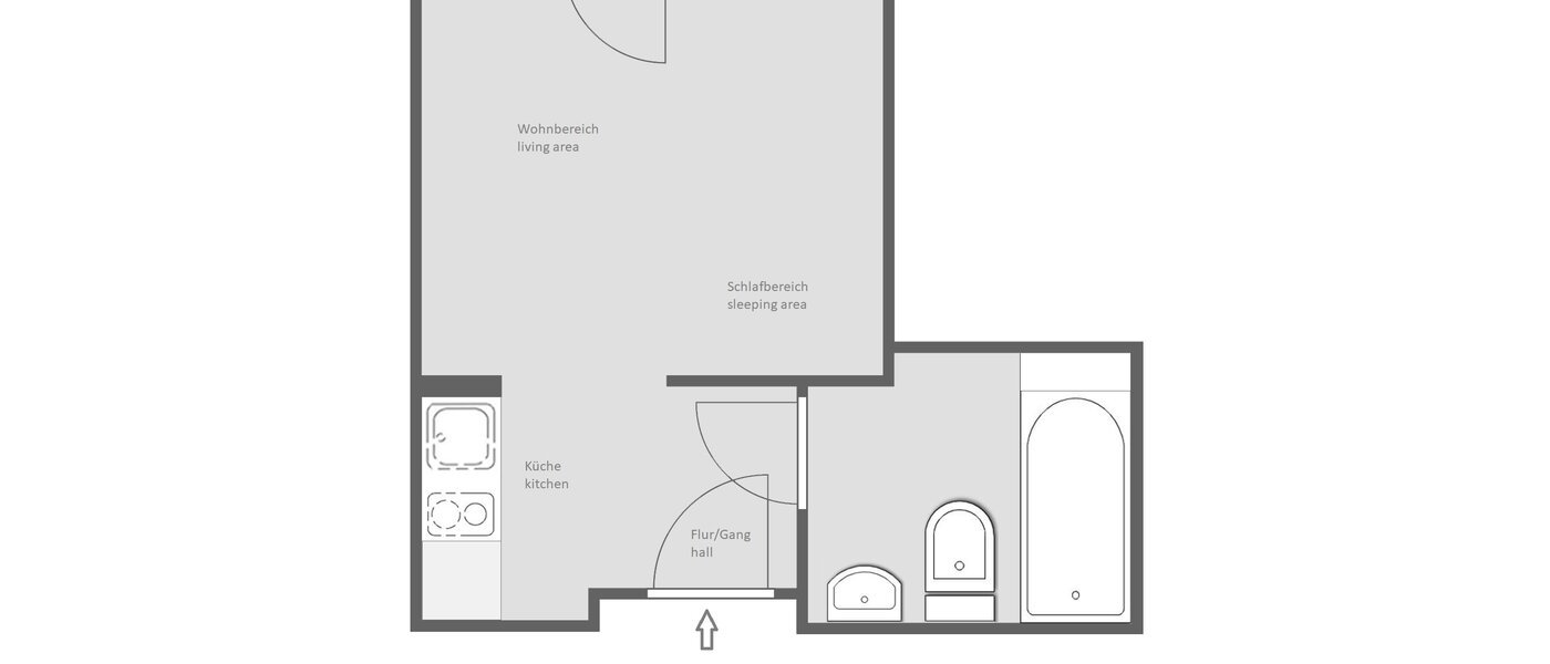 abitazione München Neuhausen 01 planimetria 14060