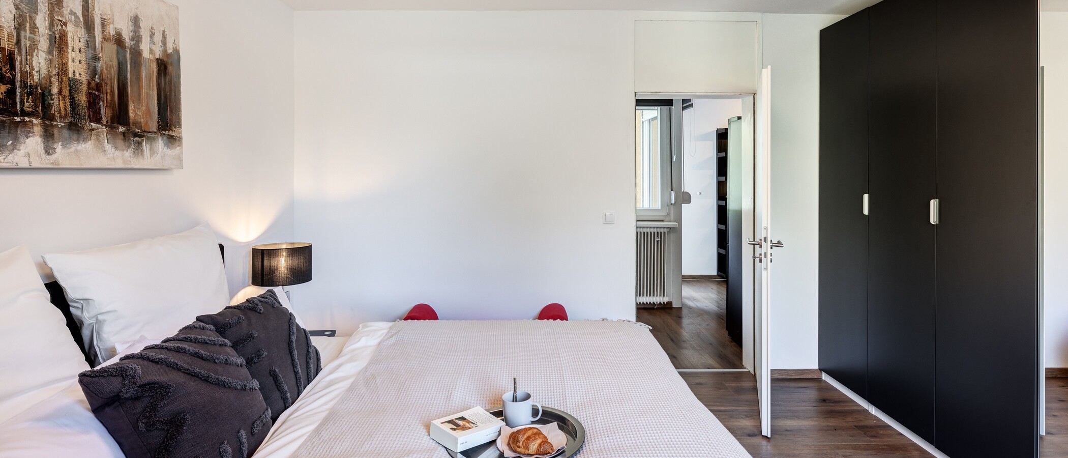 appartamento München Milbertshofen 03 camera da letto 14064